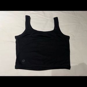 lululemon black tank top, size 2/4, great condition